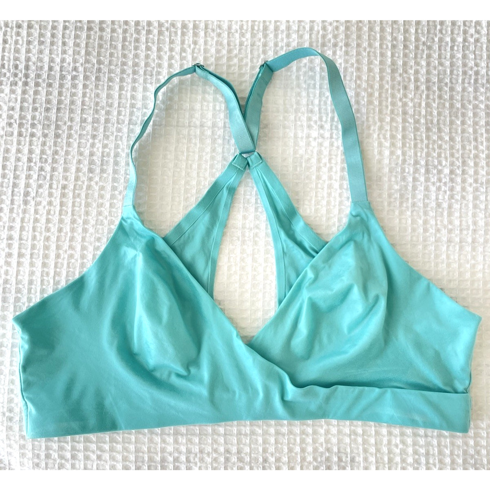 Aerie Sunnie Bralette Size Large Bustier Crossover Racerback Adjustable Wireless